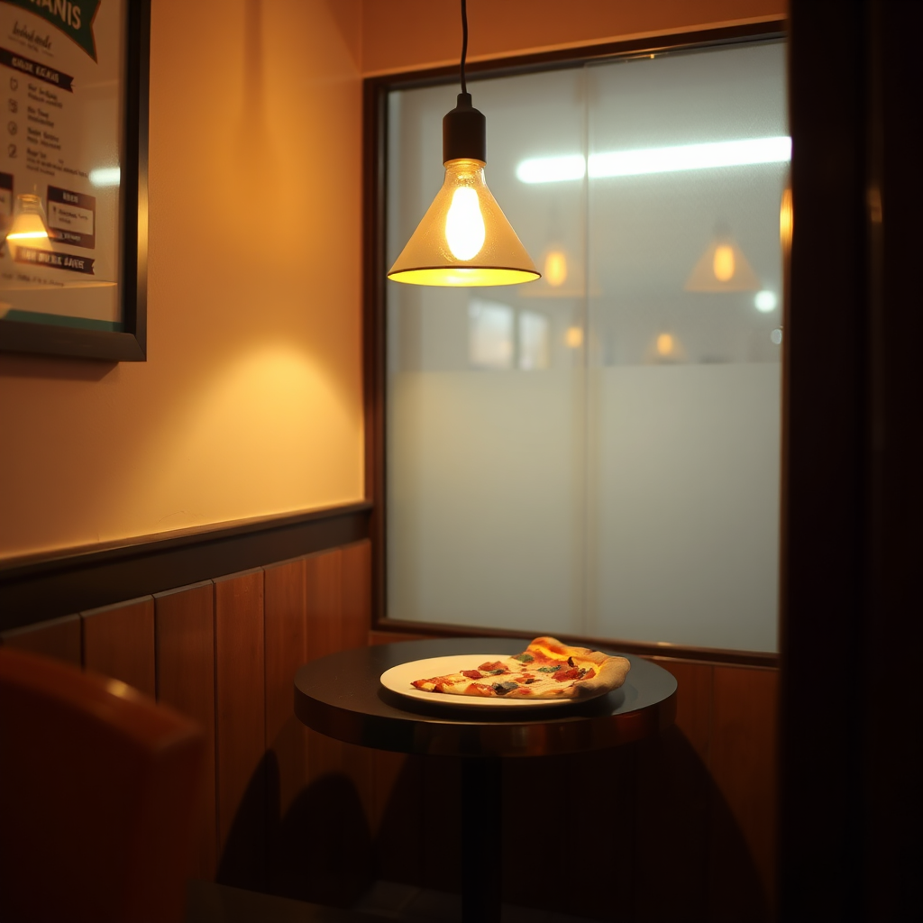 Cozy pizzeria corner