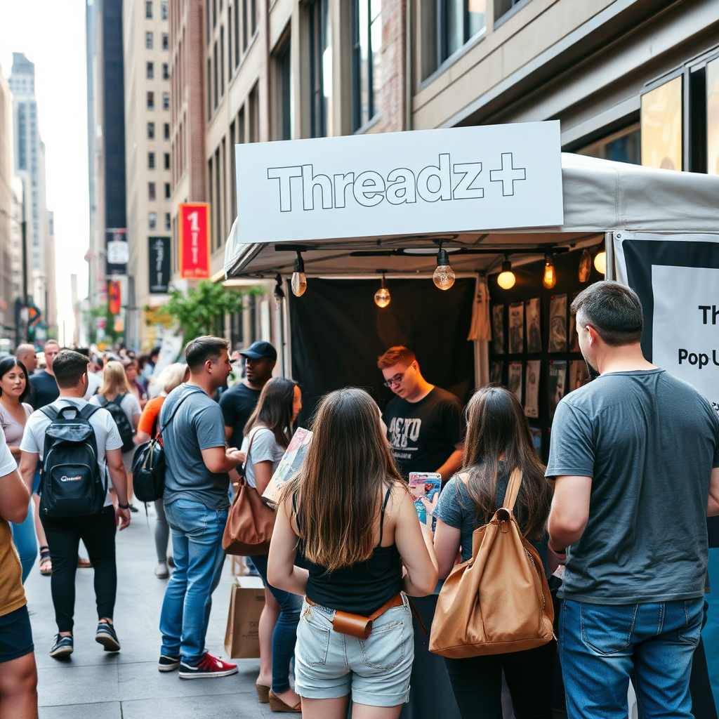 Threadz+ street pop-up event