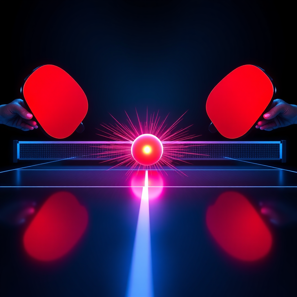 Neon Paddle Duel