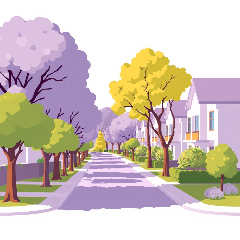 Suburban neighborhood icon