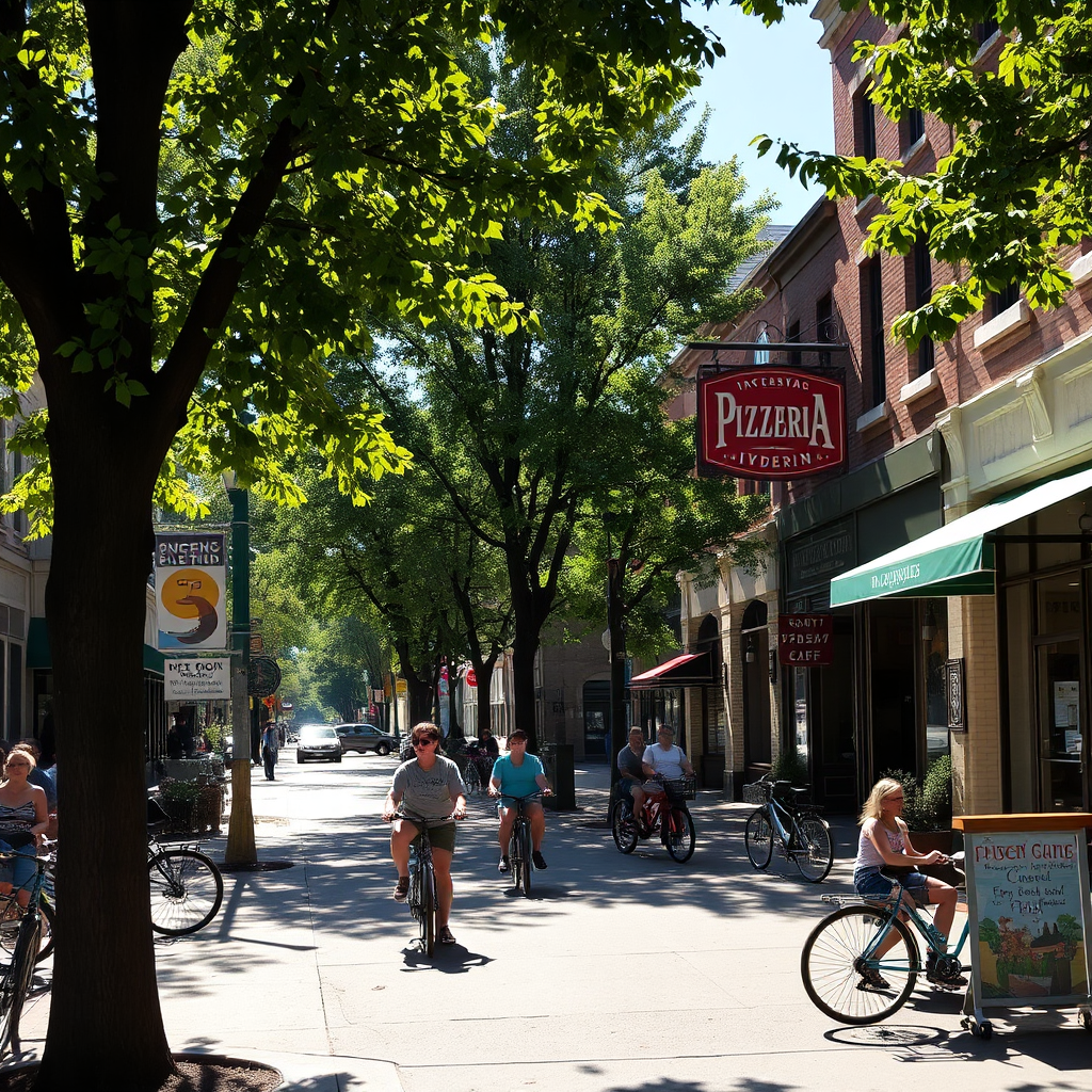 South Minneapolis street and neighborhood scene