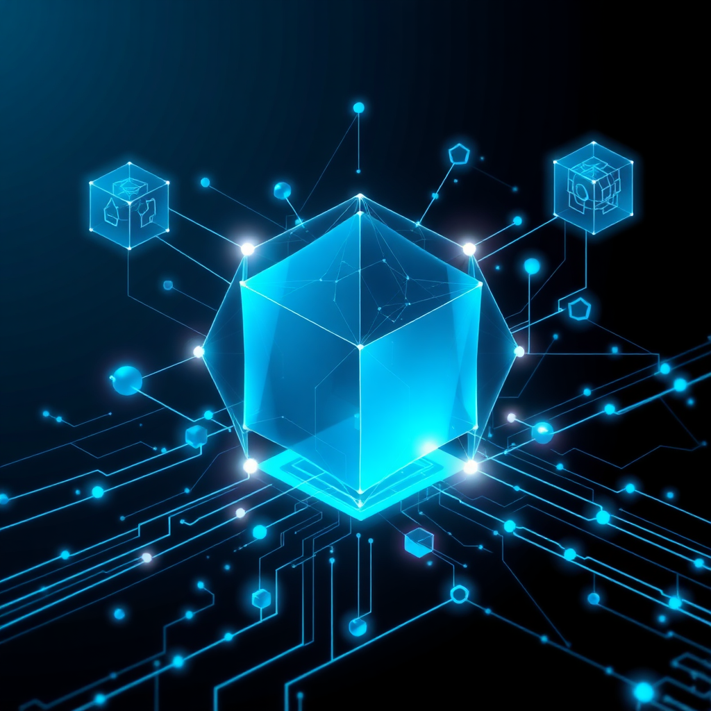 Abstract AI system visualization