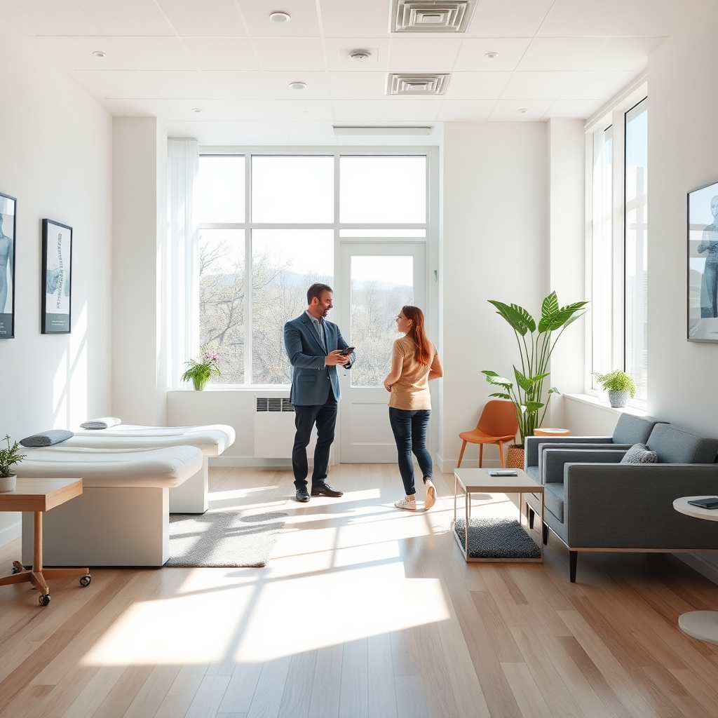 Modern and welcoming chiropractic clinic