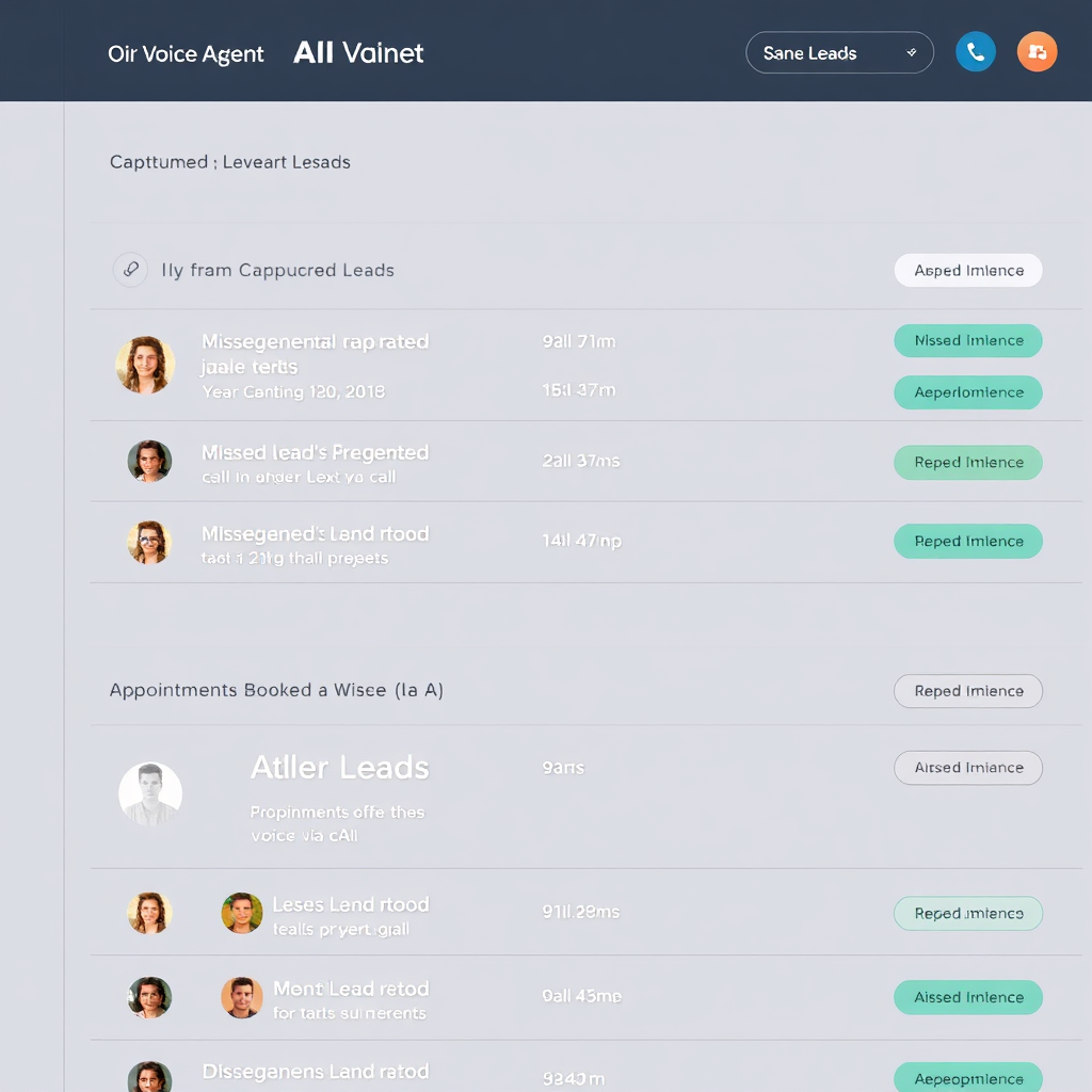 AI Voice Agent lead capture report