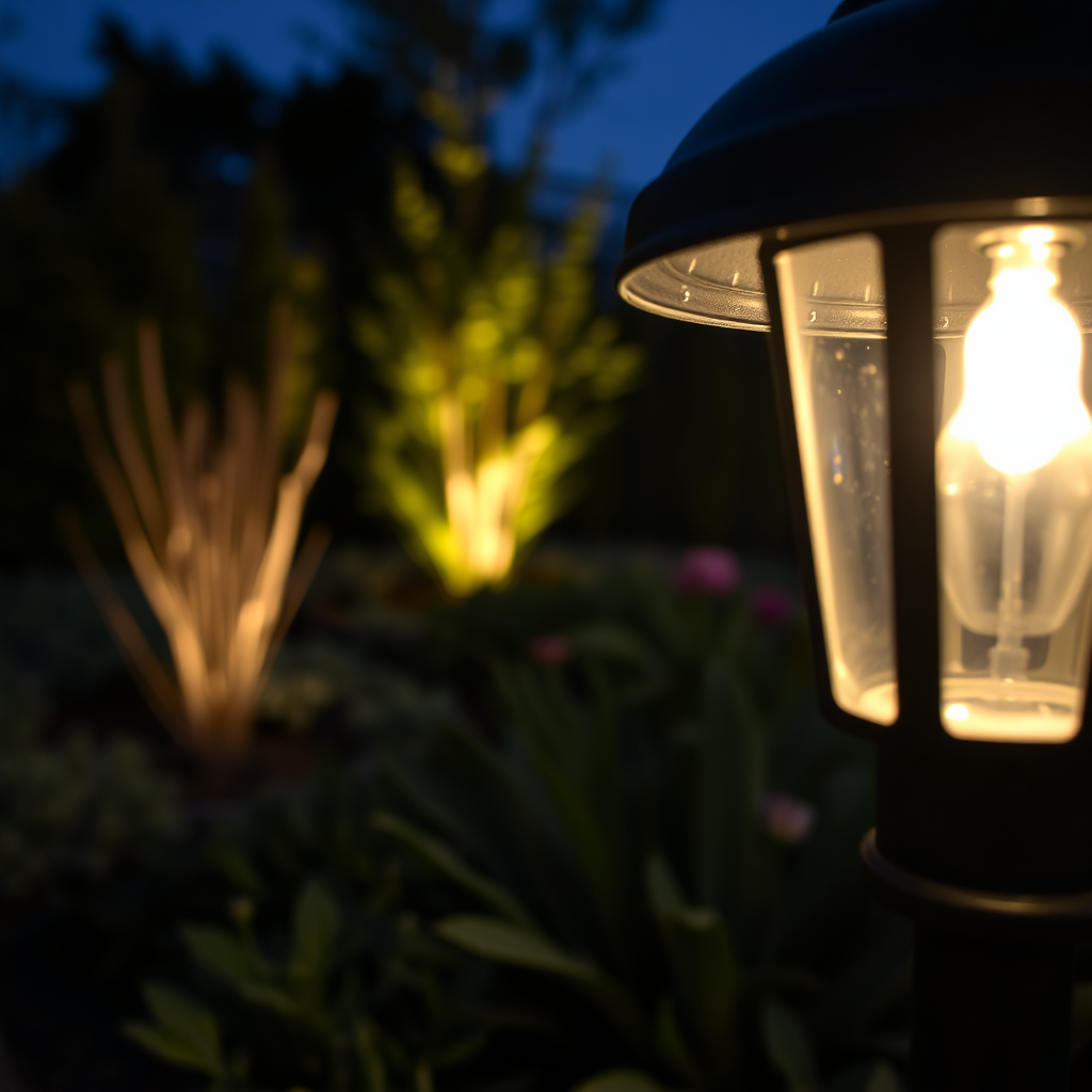 Landscape lighting fixture detail