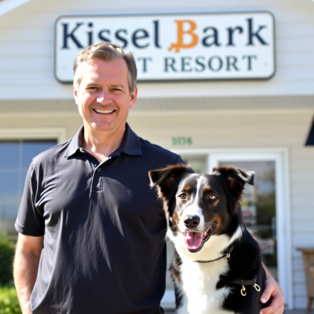 David R. and his Border Collie, Luna