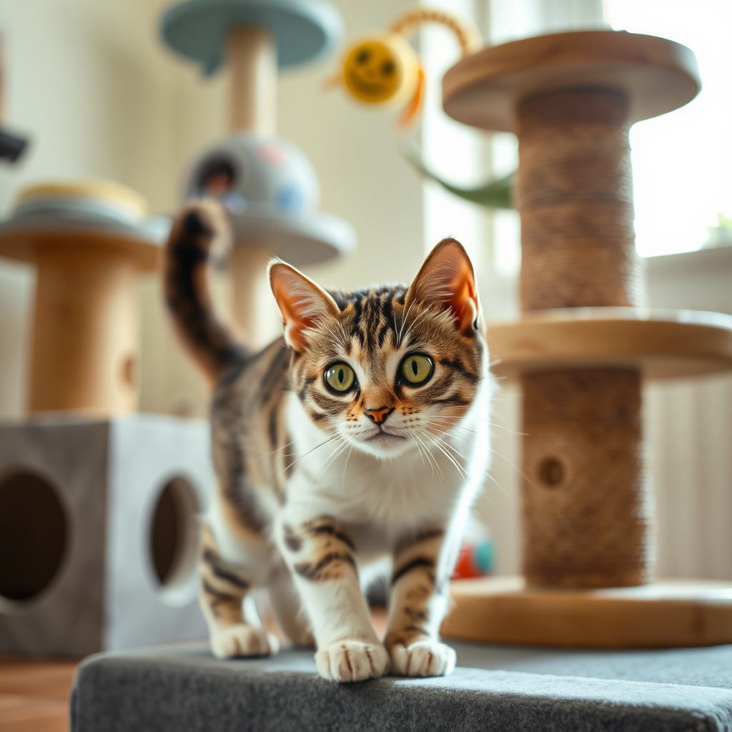 Cat enrichment setup