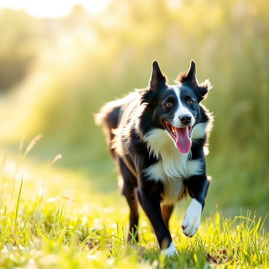 Dog enjoying a walk