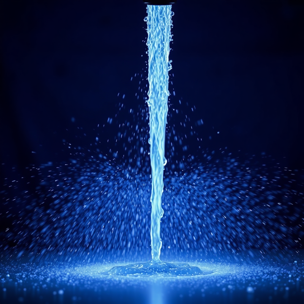 Powerful pressure washing spray