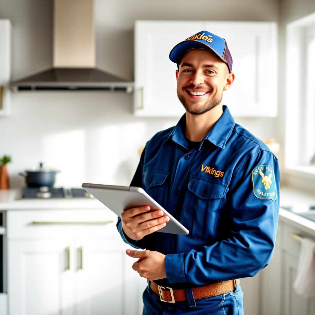 Volt Vikings electrician smiling