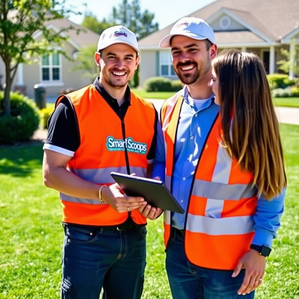 Smart Scoops Employee with Customer