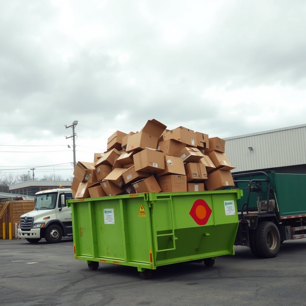 Dumpster full of junk
