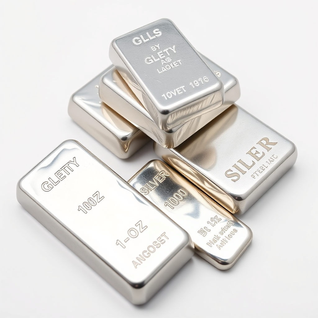 Variety of silver bars