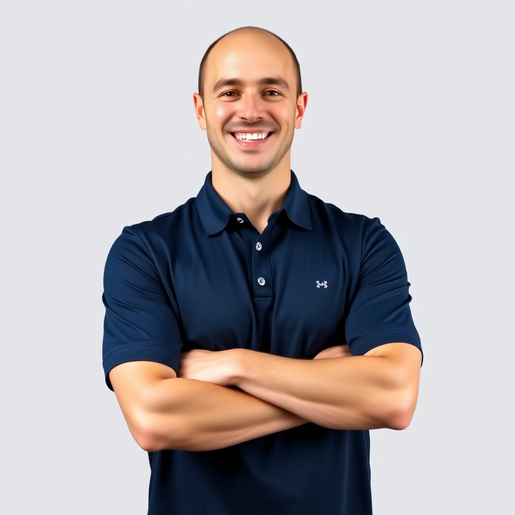 Smiling cleaning professional