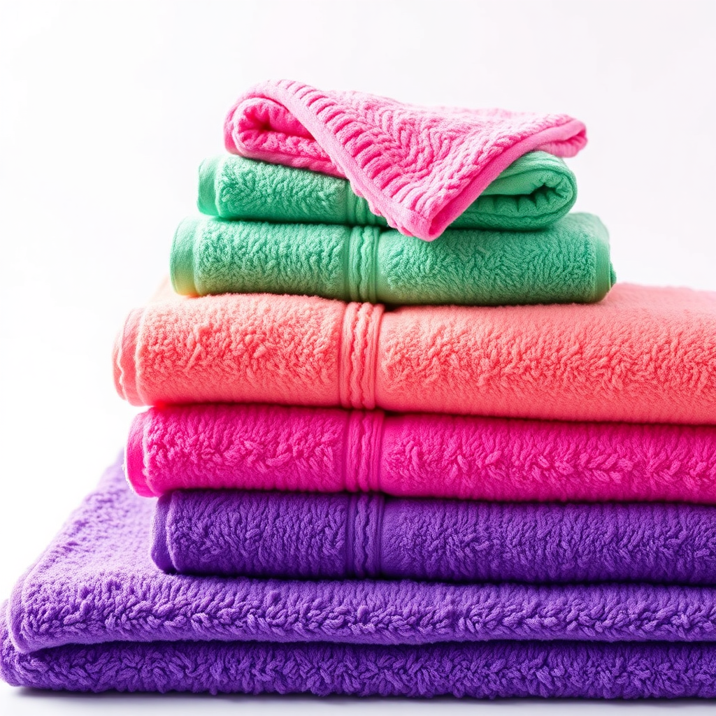 Folded towels