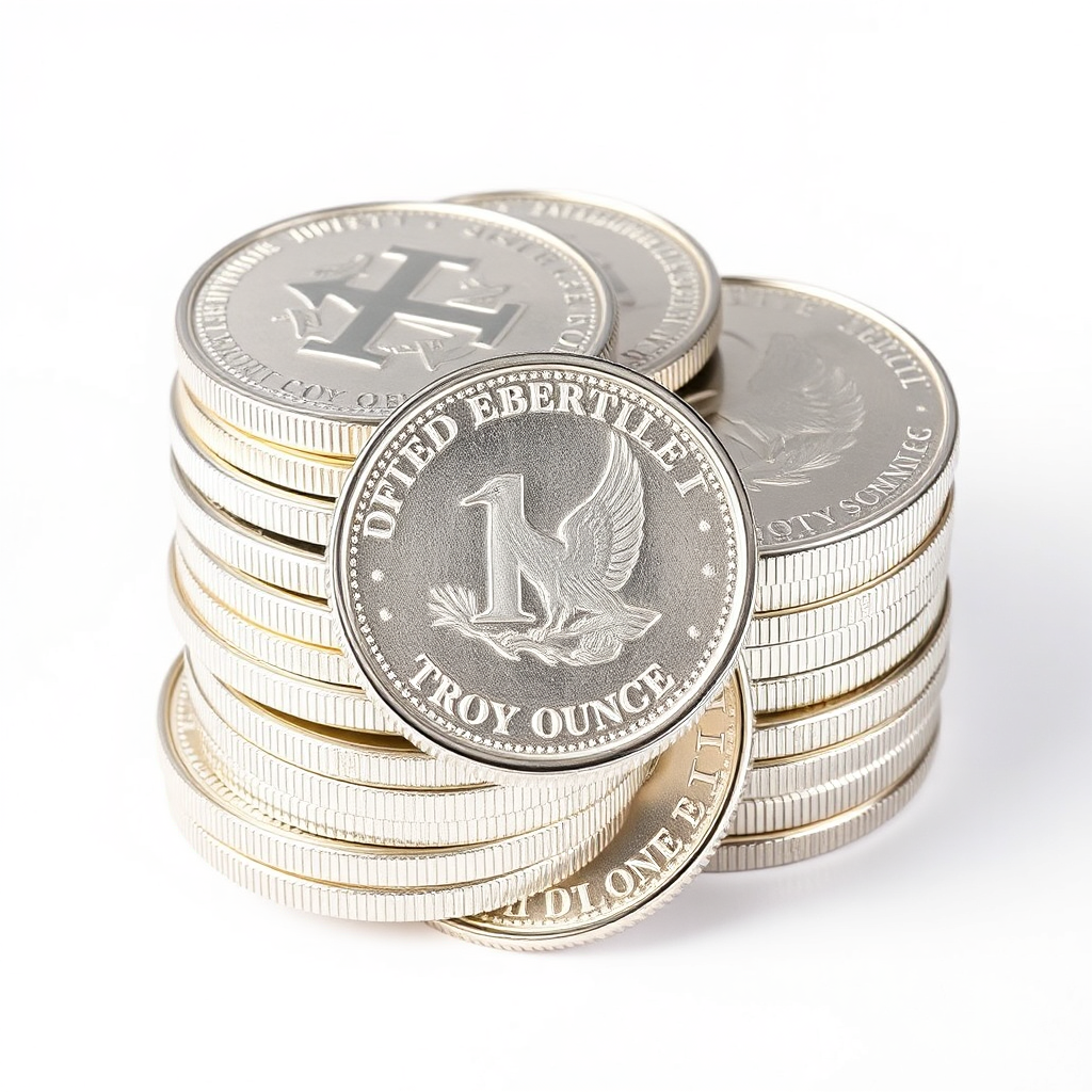 Stack of silver rounds