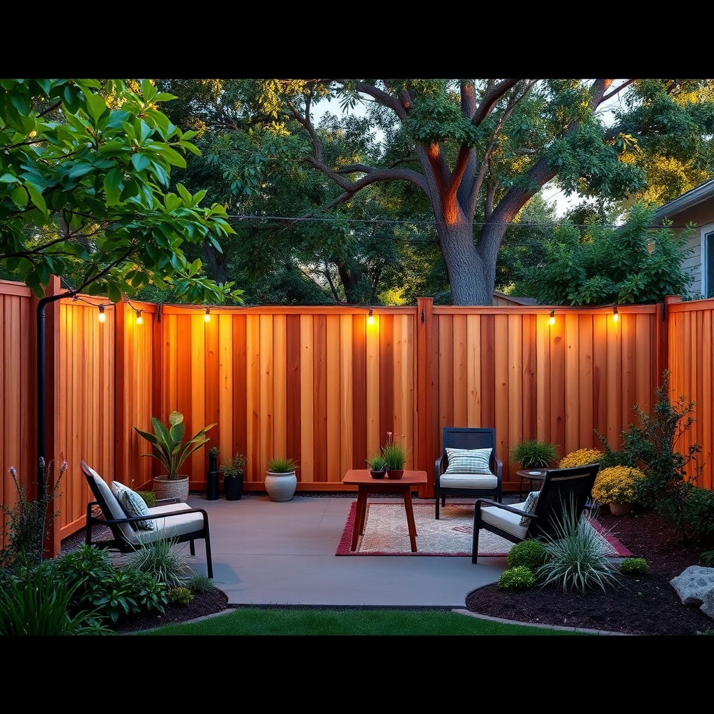 Wood Privacy Fence Installation