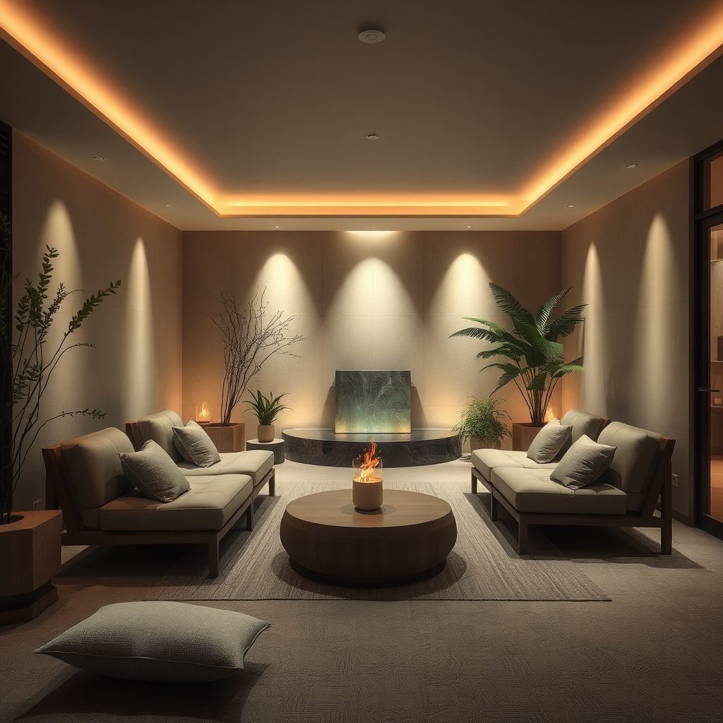 Spa relaxation lounge