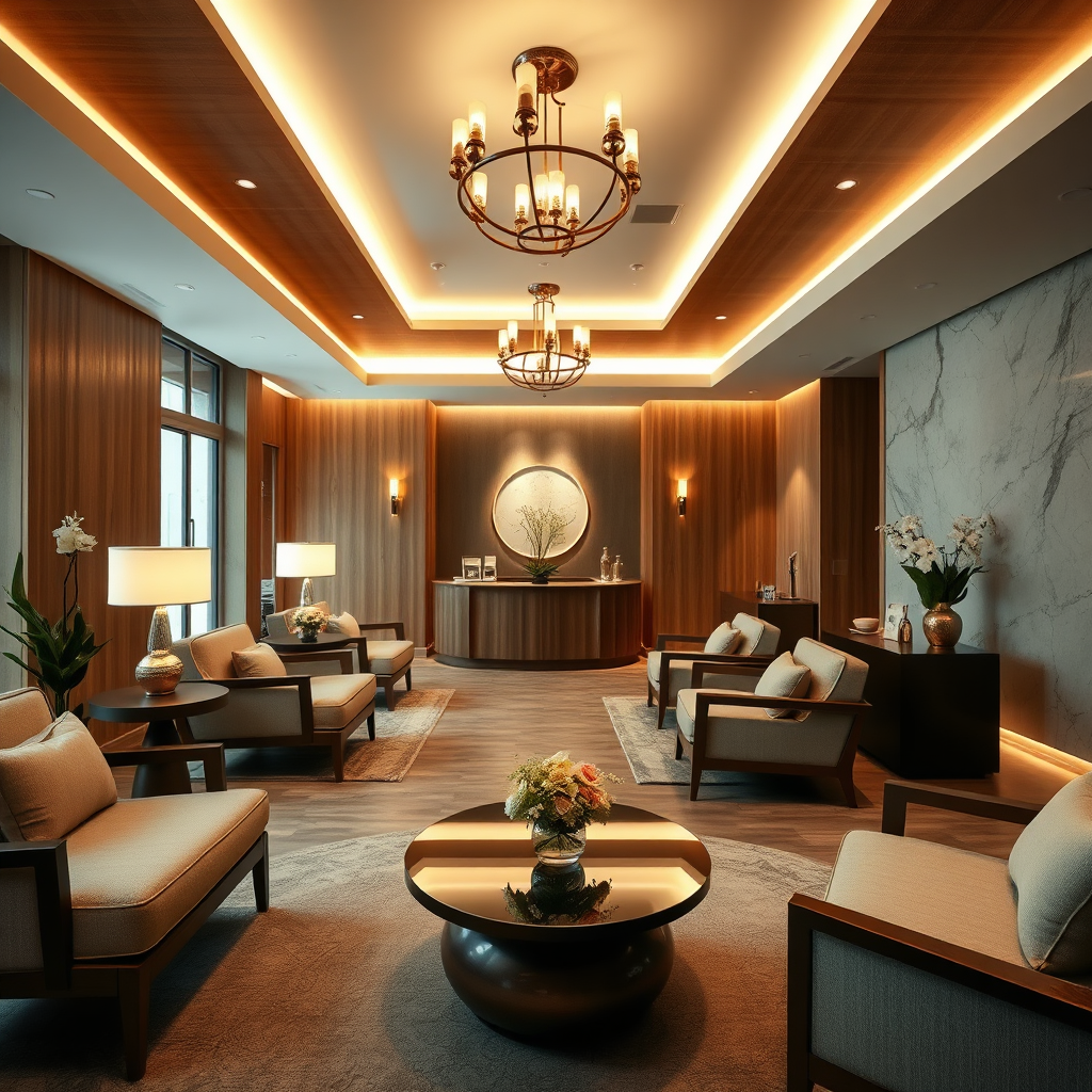 Spa reception area