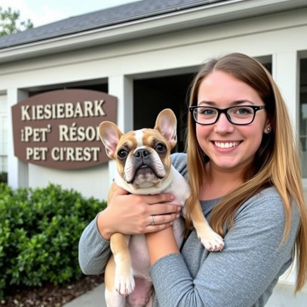 Emily P. and her French Bulldog, Rocky