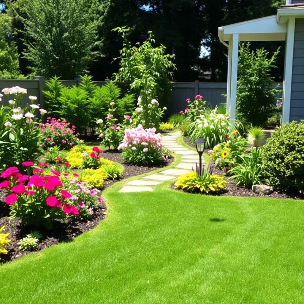 Beautiful backyard landscaping