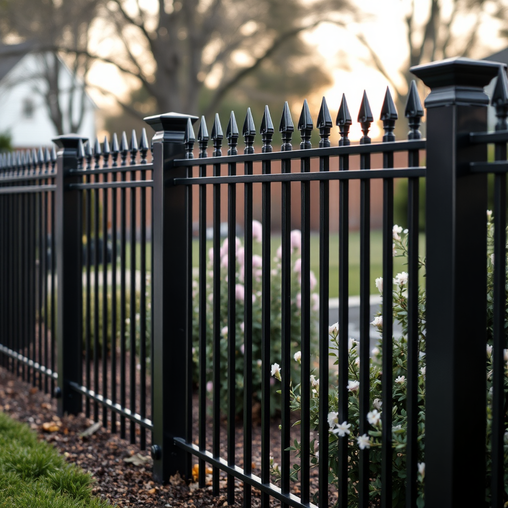 Ornamental aluminum fence