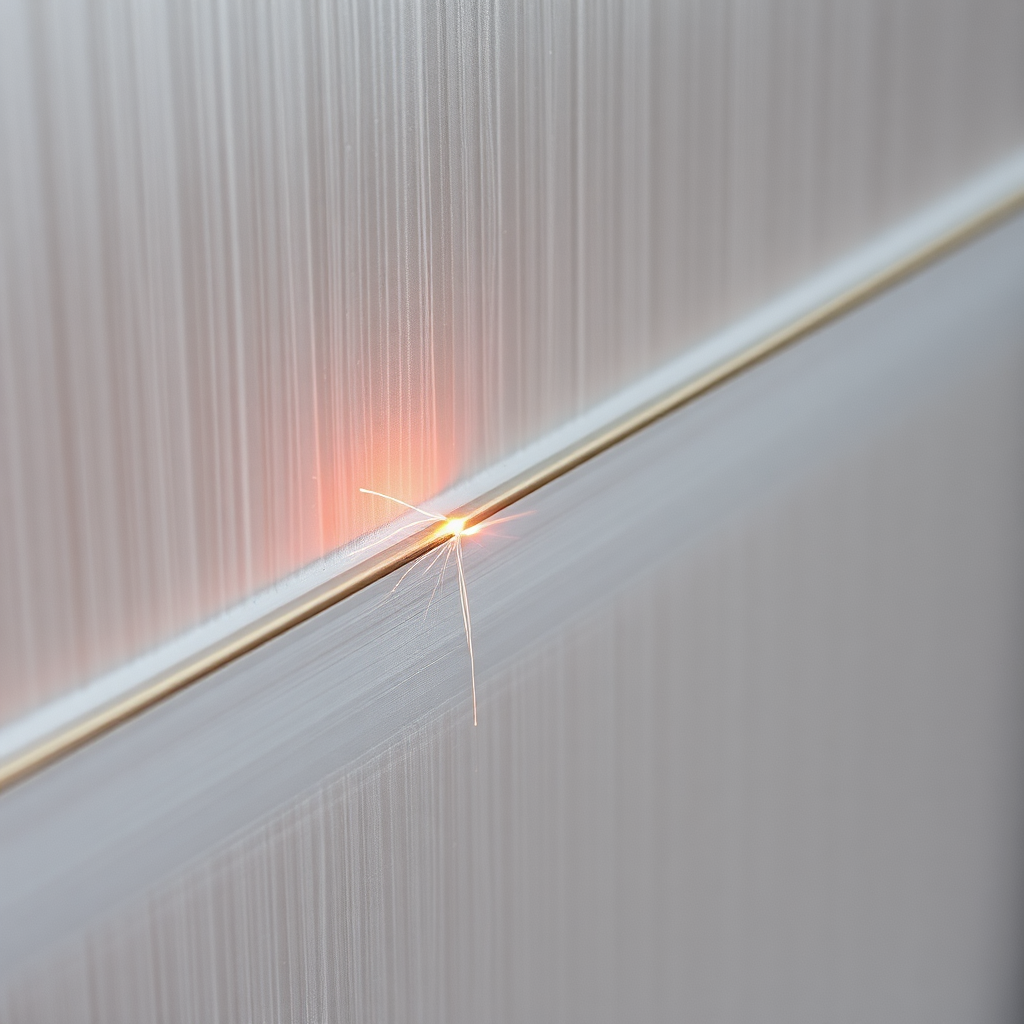 Close-up weld detail