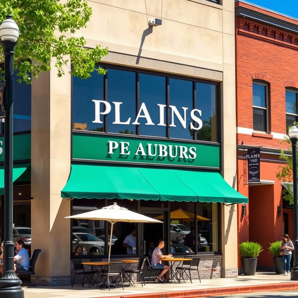 Exterior of The Plains Taproom in Downtown Auburn