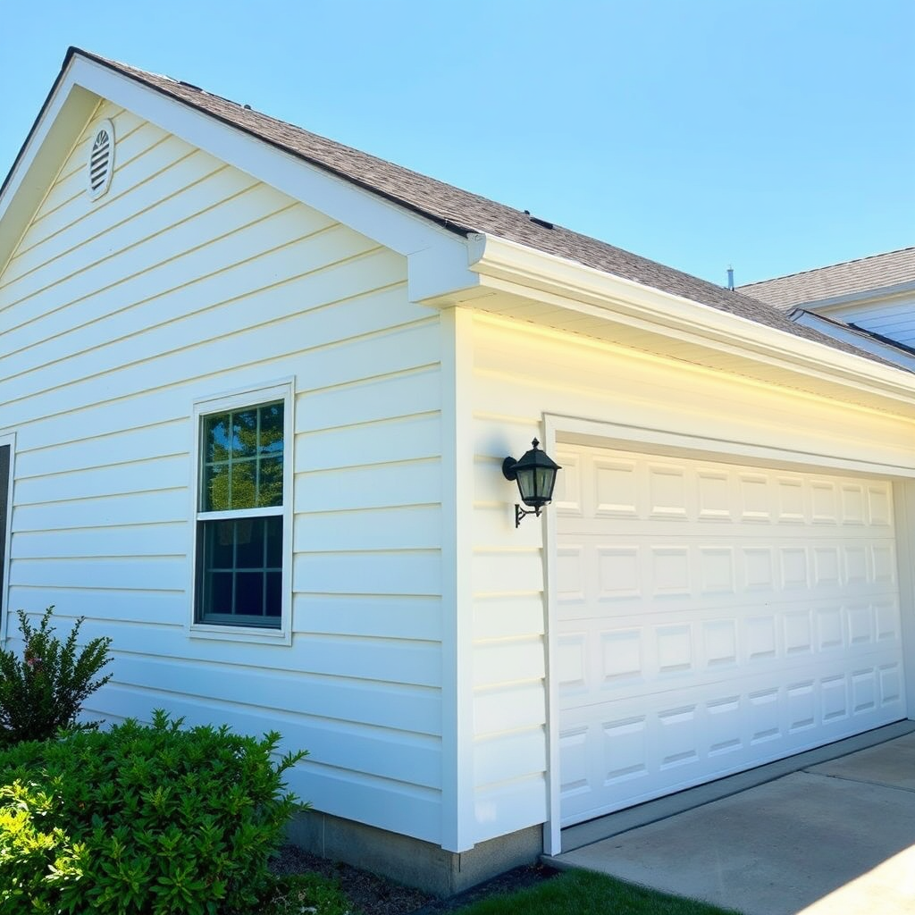 Clean house exterior after cleaning