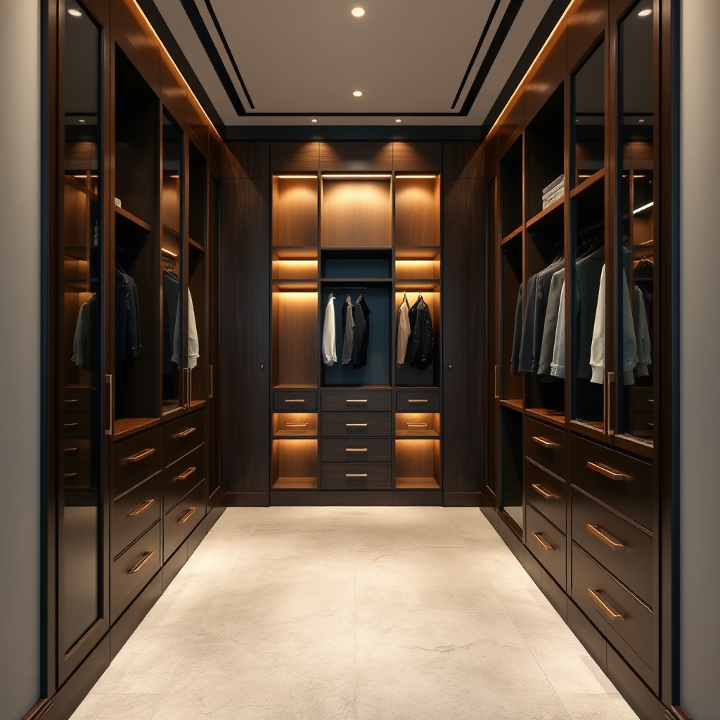 Custom built-in wardrobes with ample storage
