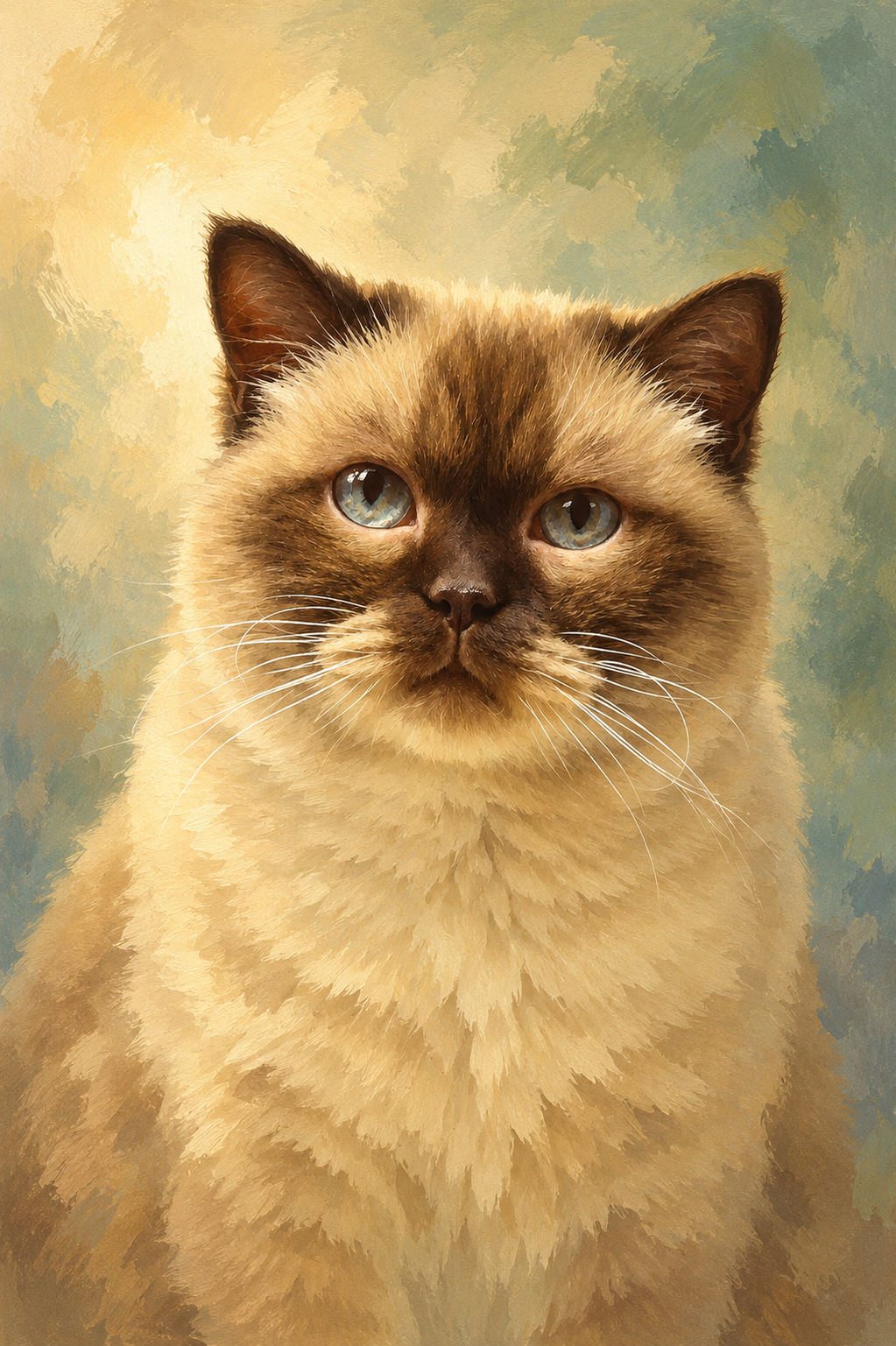 Storybook portrait of a puppy