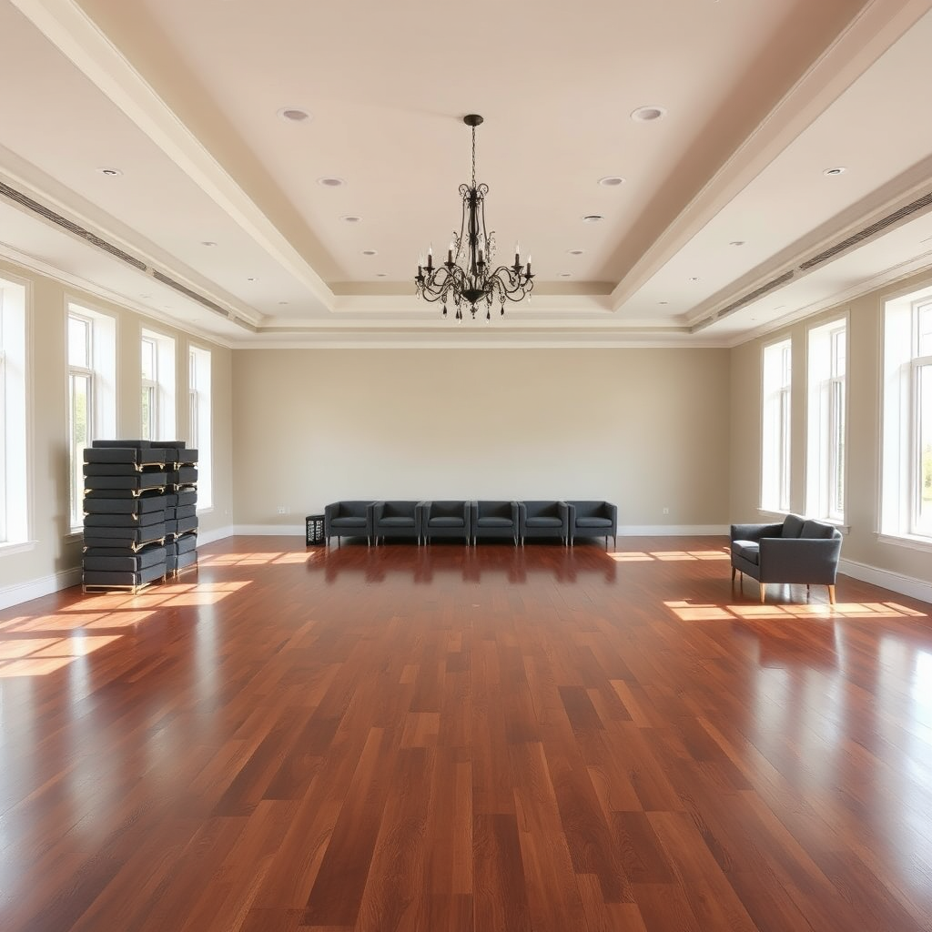 The flexible and rentable reception area at Hearts Landing