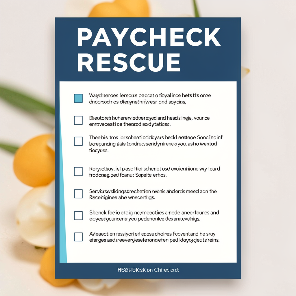 Free Paycheck Rescue Checklist cover