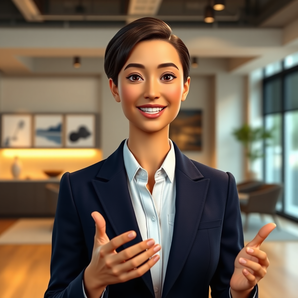 Avatar spokesperson (generated)