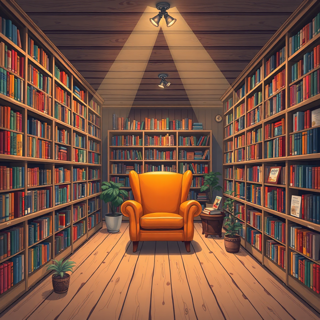 Cozy reading space
