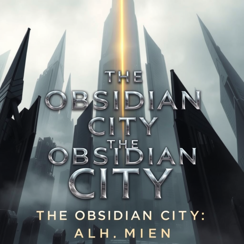 Book cover for 'The Obsidian City'