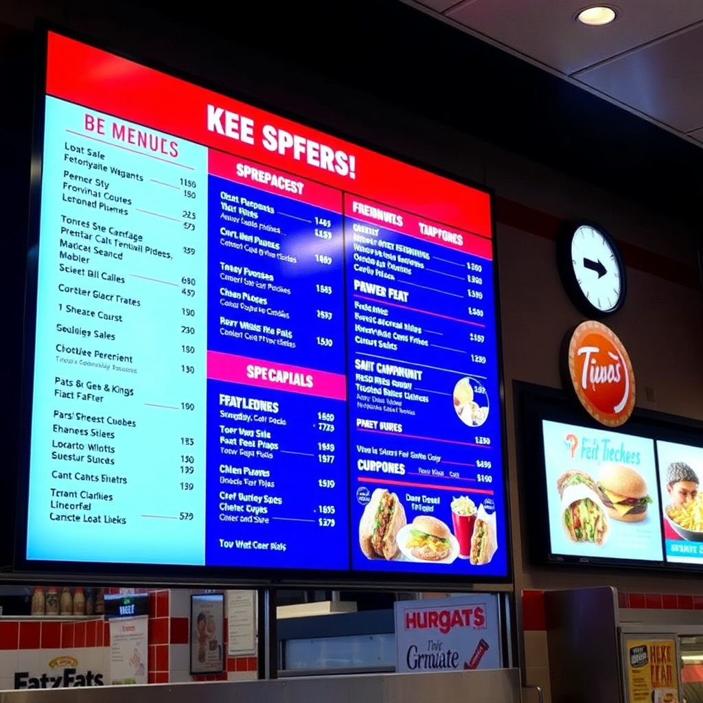 LED menu board