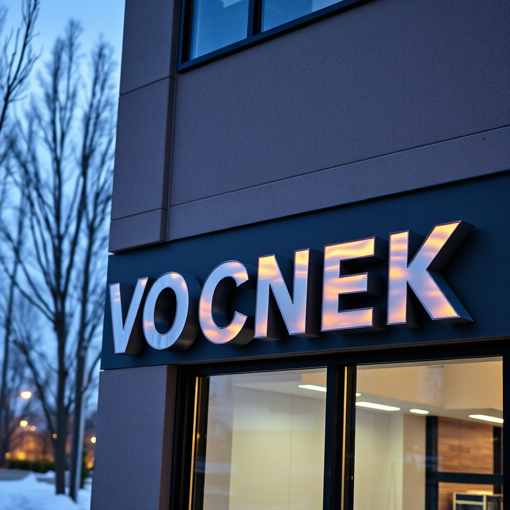 Channel-letter storefront sign