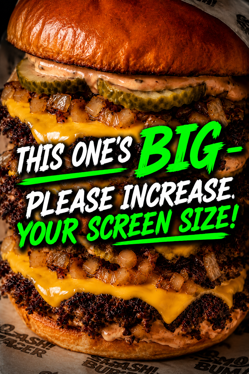 Cheese Smash burger