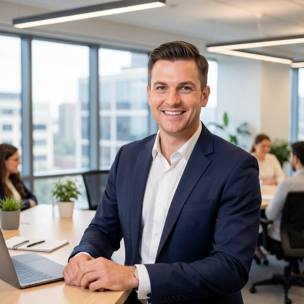 Business owner portrait