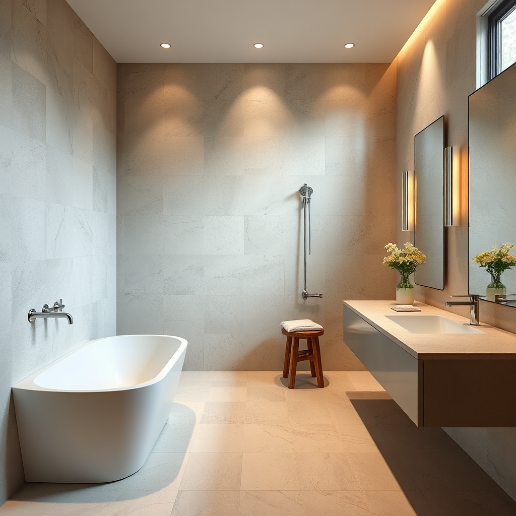 Project: premium bathroom tiling