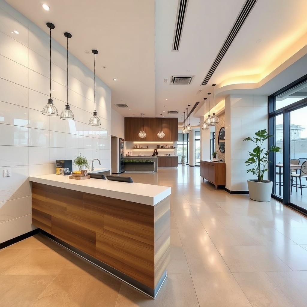 Project: commercial tiling