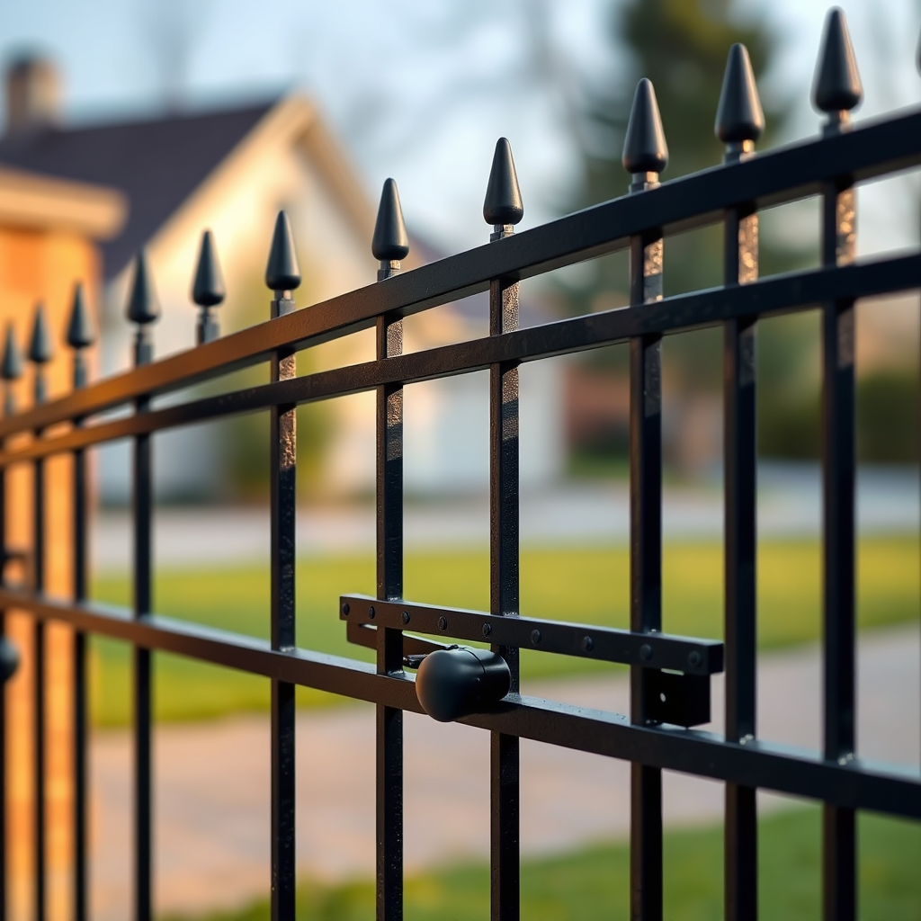 Automated wrought-iron gate