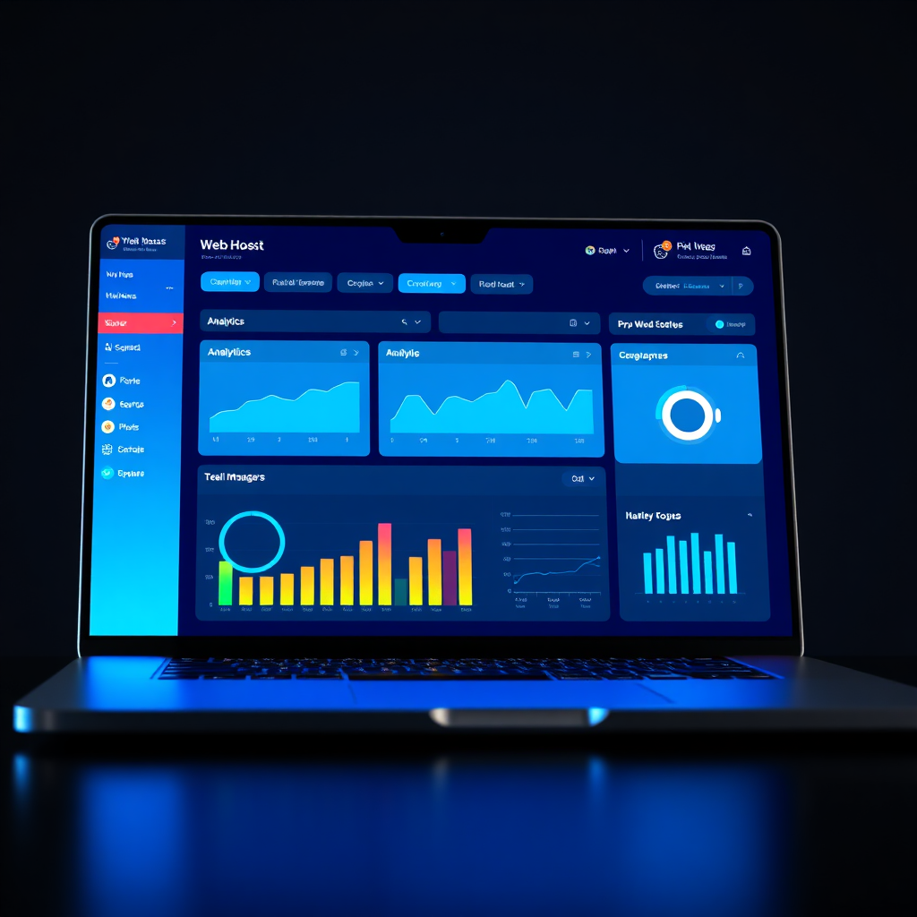 Modern hosting dashboard