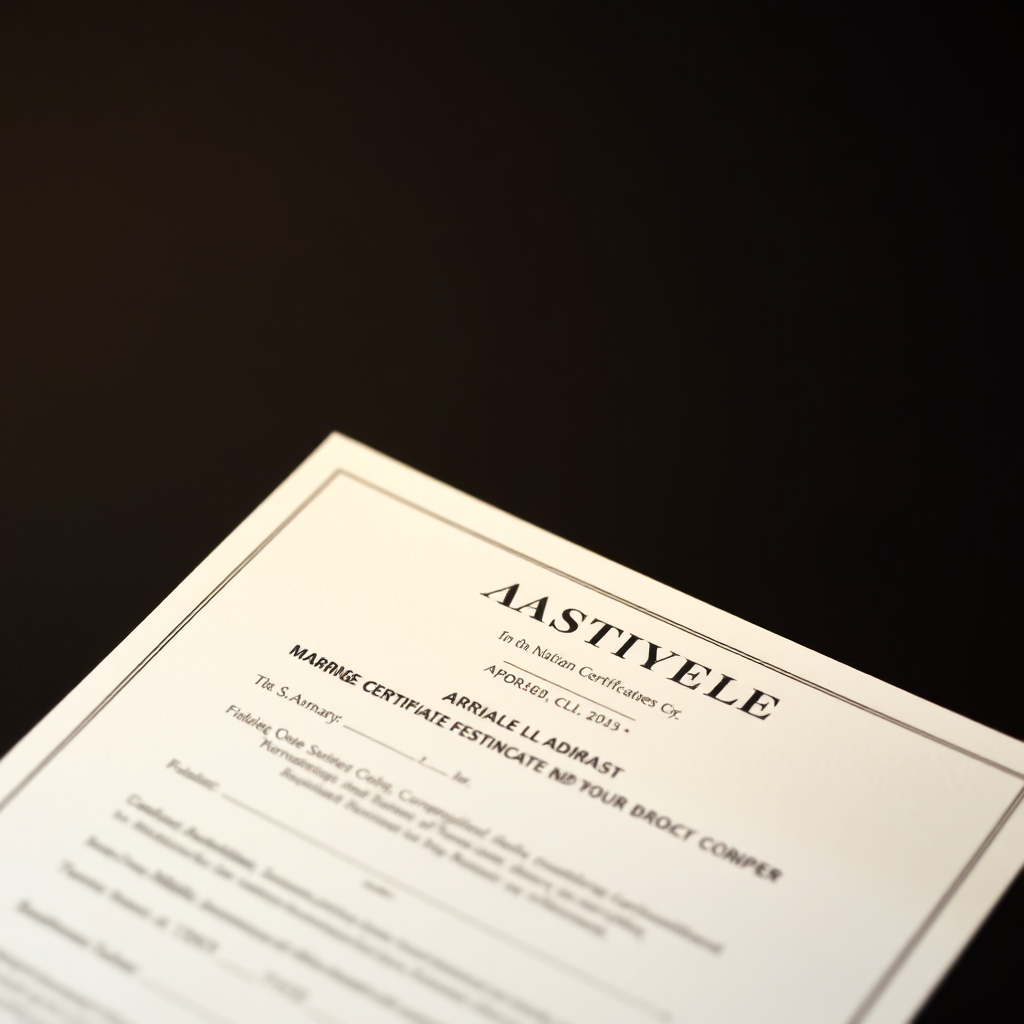 Apostille process for a marriage certificate