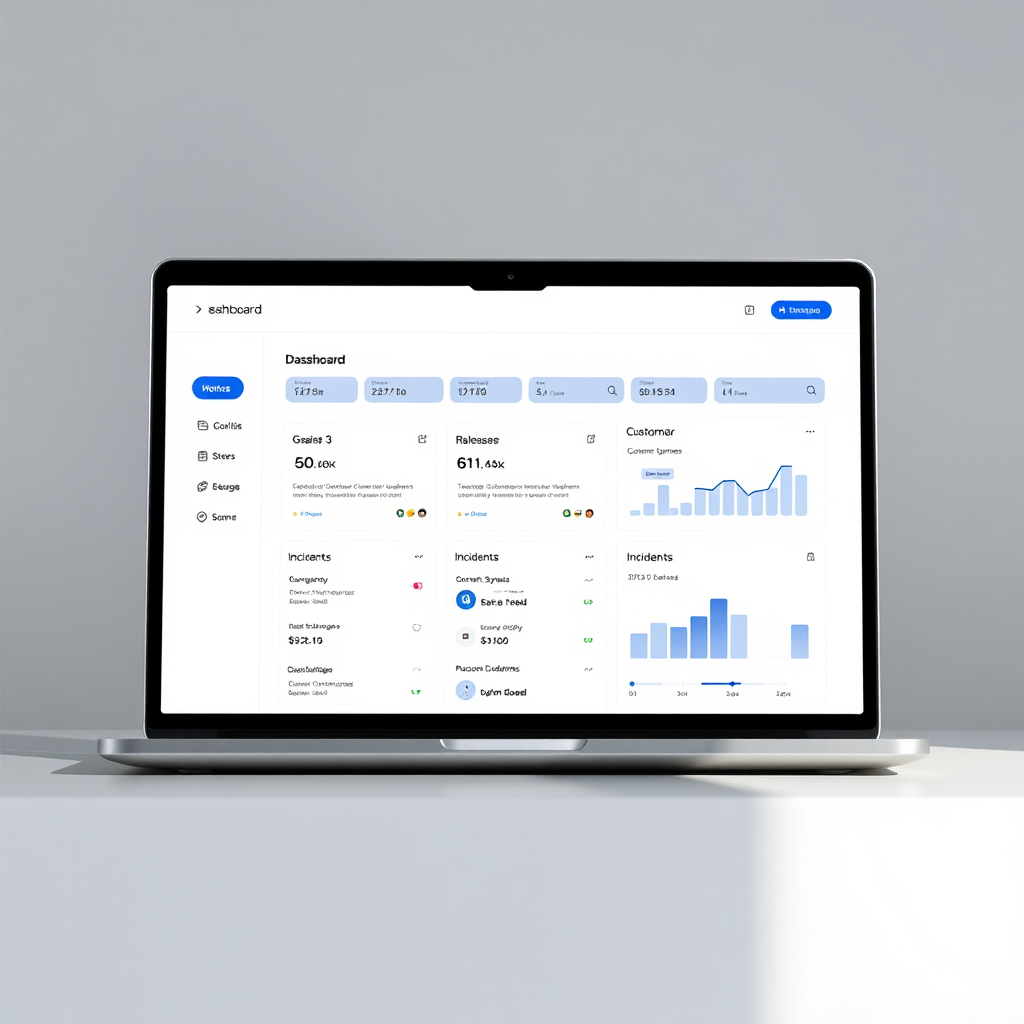 Product dashboard mockup