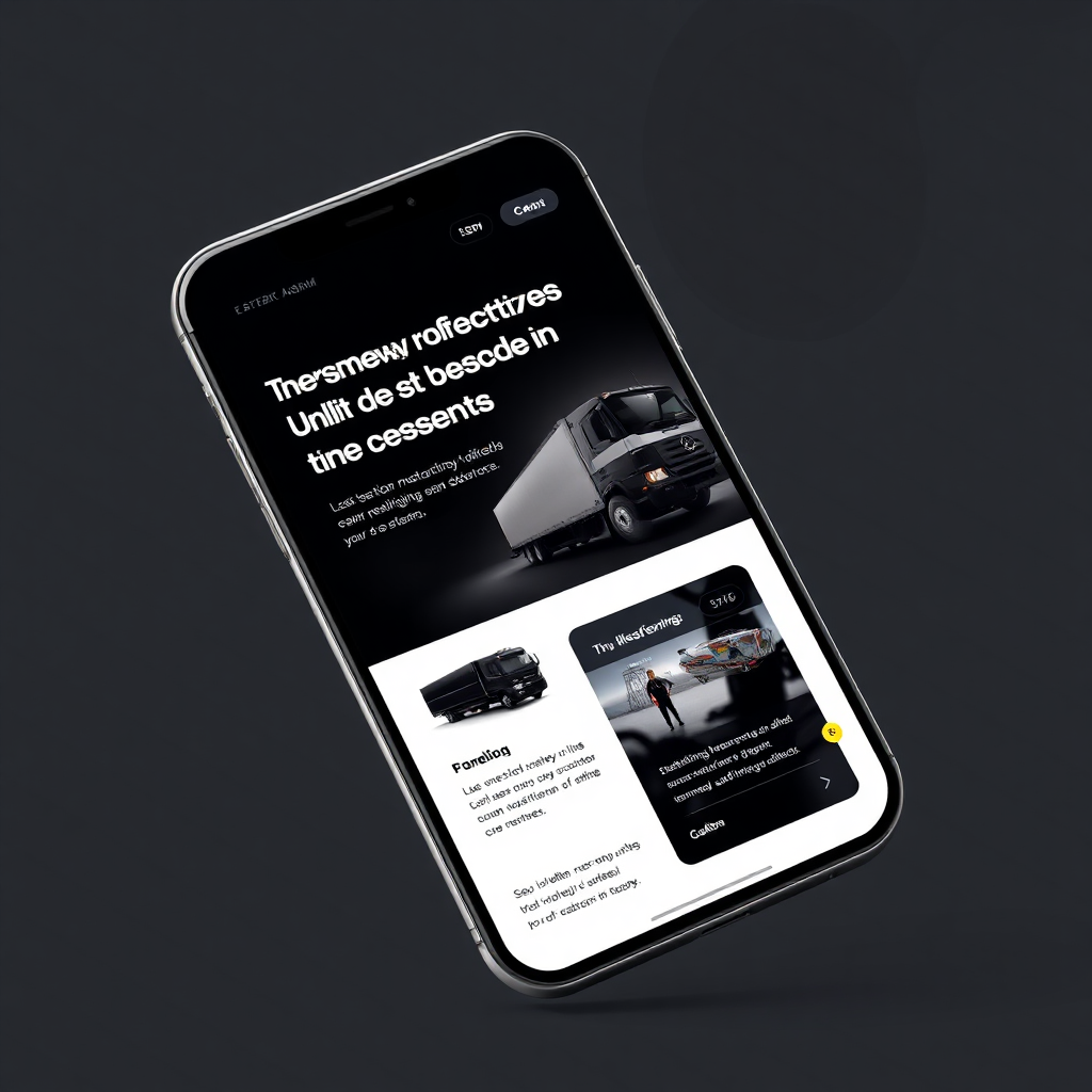 BigShotz Trucking Web Design Preview