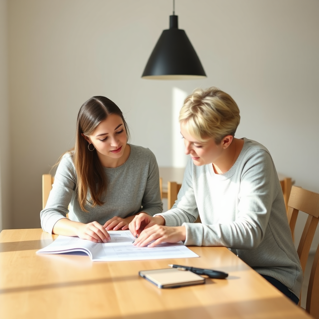 Therapist and client planning together