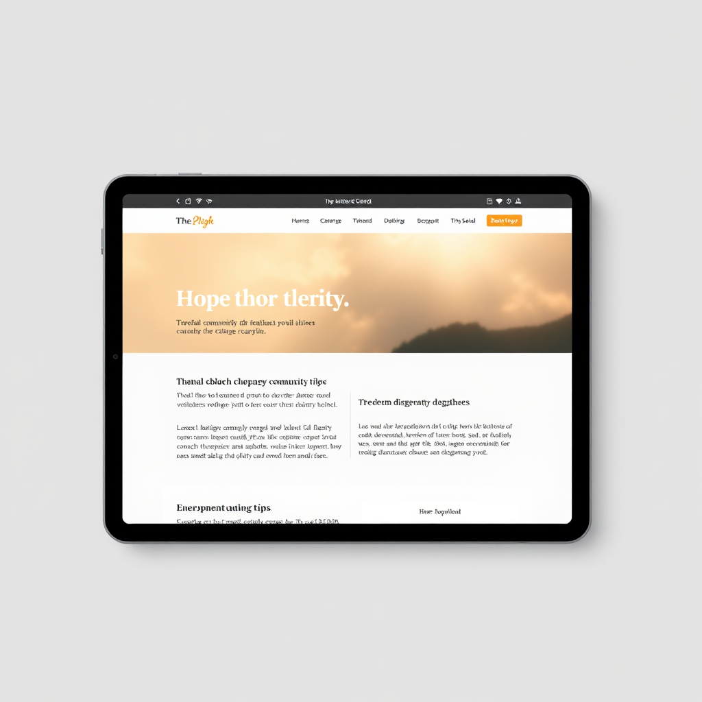 Breath of Life Church Web Design Preview