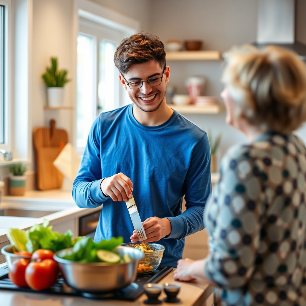 Cooking healthy meal